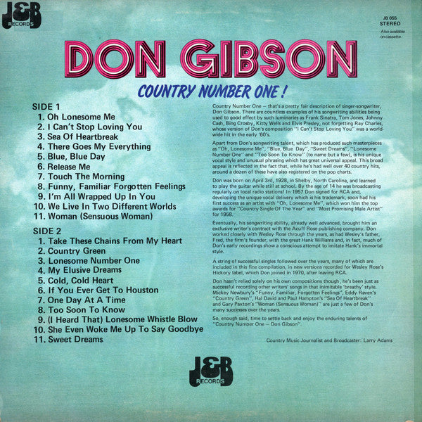 Don Gibson : Country Number One! (LP, Comp)