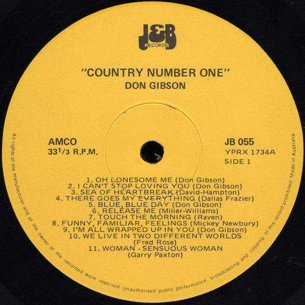 Don Gibson : Country Number One! (LP, Comp)