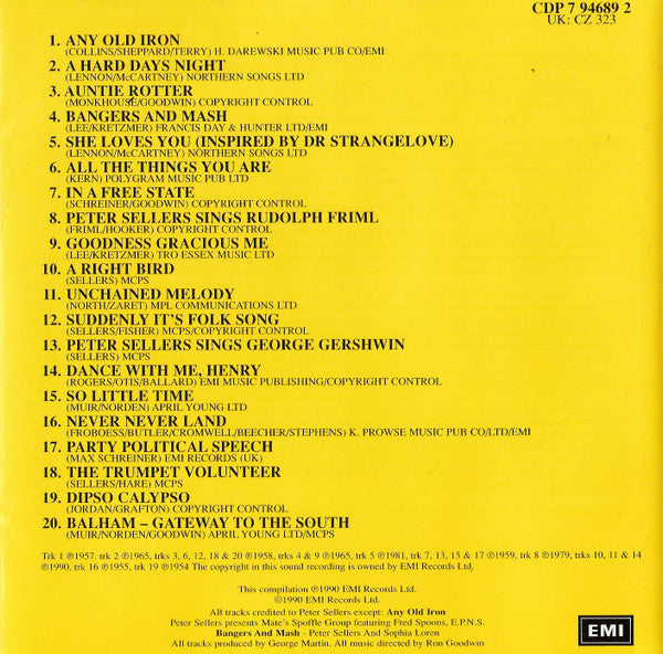 Peter Sellers : The Peter Sellers Collection (CD, Comp, Mono)
