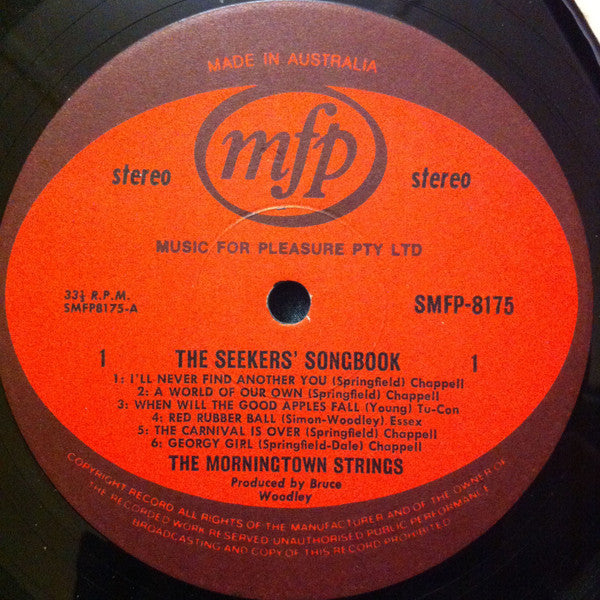The Morningtown Strings : Bruce Woodley Presents Songs Made Famous By The Seekers / The Seekers Songbook (LP, Comp)