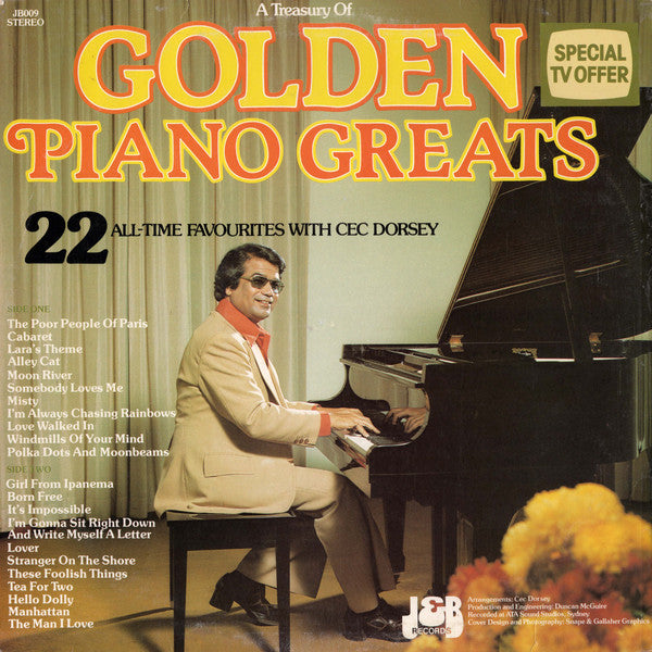 Cec Dorsey : Golden Piano Greats (LP, Album)