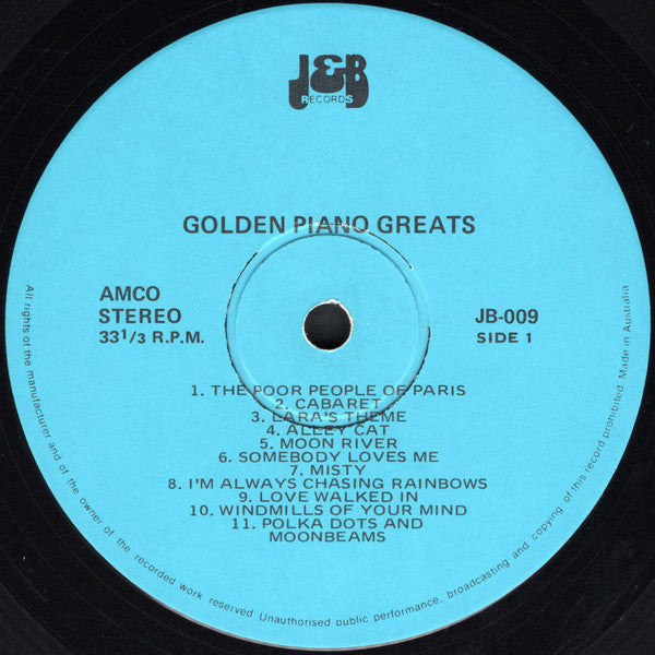 Cec Dorsey : Golden Piano Greats (LP, Album)