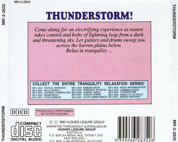 Anton Hughes (2) : Thunderstorm! (CD, Album)