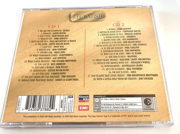 Various : Legends II (2xCD, Comp, Copy Prot.)