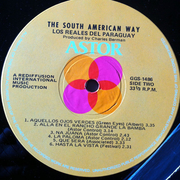 Los Reales Del Paraguay : The South American Way (LP, Album)