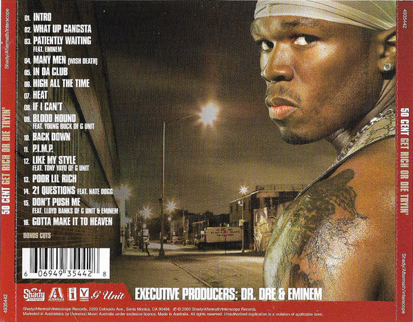 50 Cent : Get Rich Or Die Tryin' (CD, Album)