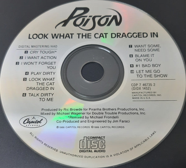 Poison (3) : Look What The Cat Dragged In (CD, Album, RE)