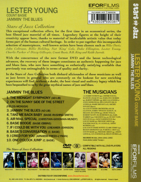 Lester Young  .  Count Basie : Jammin' The Blues (DVD-V, Comp)
