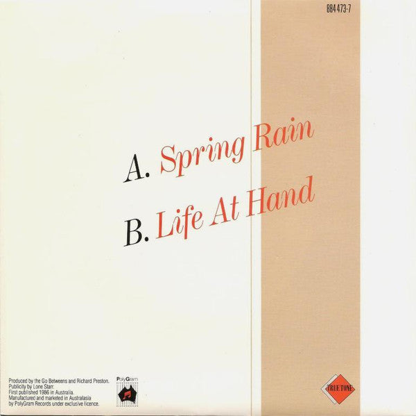 The Go-Betweens : Spring Rain (7", Single)