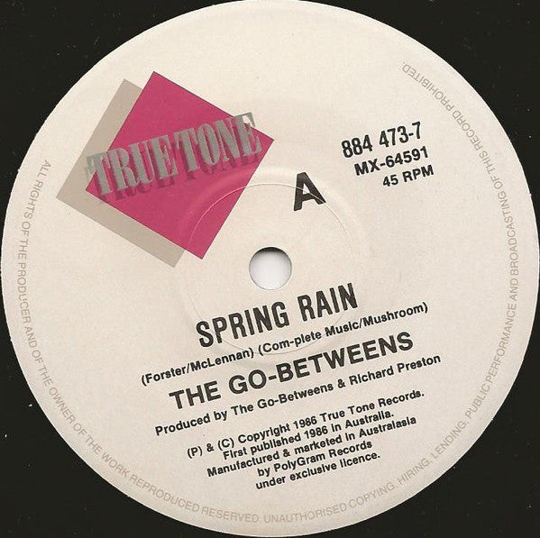 The Go-Betweens : Spring Rain (7", Single)