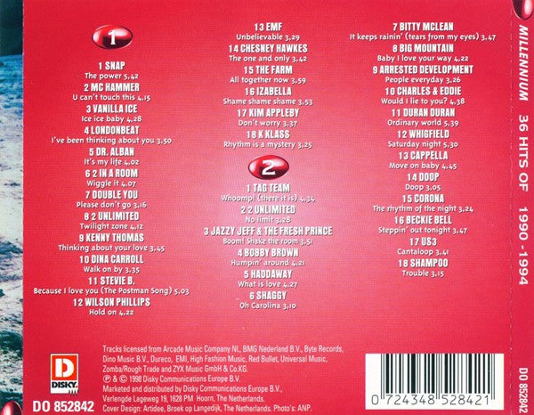 Various : 36 Hits 1990-1994 (2xCD, Comp)