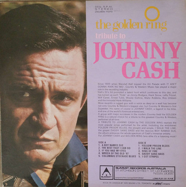 The Golden Ring : A Tribute To Johnny Cash (LP)