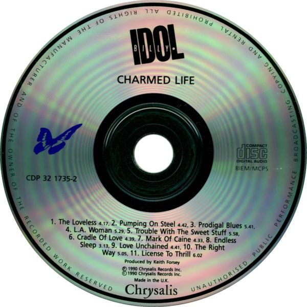 Billy Idol : Charmed Life (CD, Album)