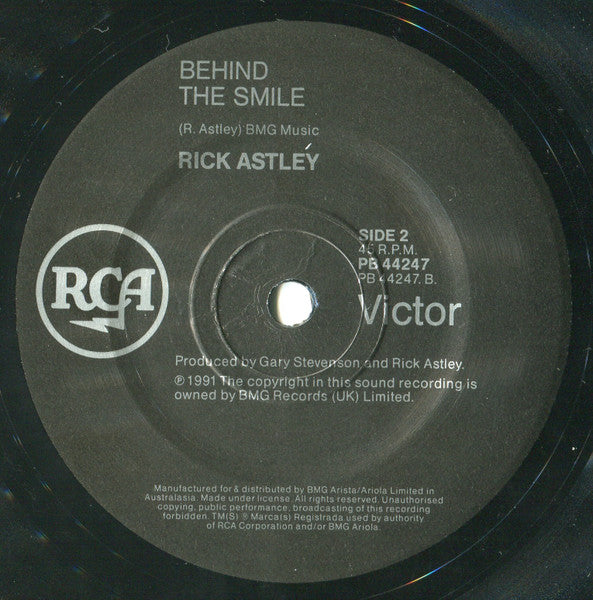 Rick Astley : Cry For Help (7", Single)