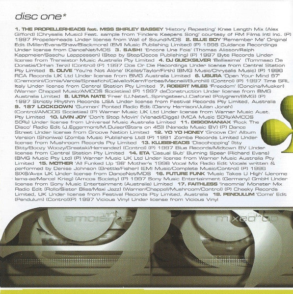Various : Club [V] Volume One (CD, Comp + CD, Comp, Mixed)