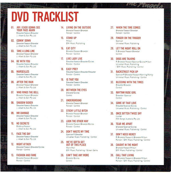 The Angels : Greatest Hits (CD, Comp + DVD, Comp)