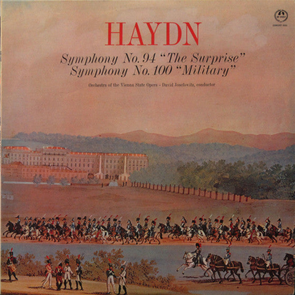 Haydn* - Orchestra Of The Vienna State Opera*, David Josefowitz : Symphony No. 94 "The Surprise" / Symphony No. 100 "Military" (LP, Album)