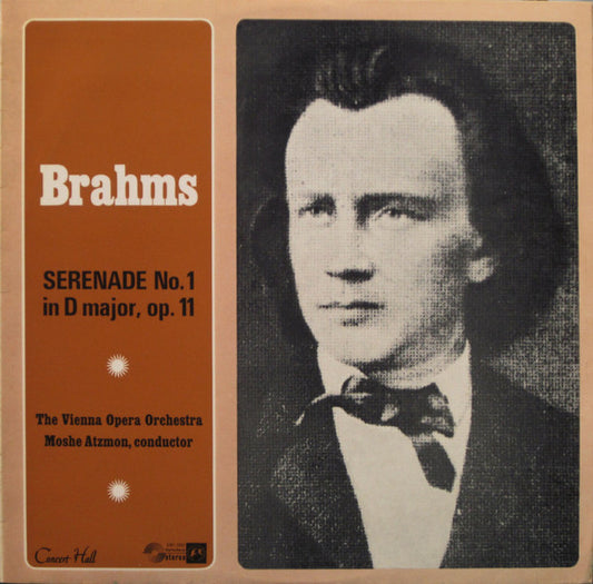 Johannes Brahms - Orchester Der Wiener Staatsoper, Moshe Atzmon : Serenade No.1 In D Major, Op.11 (LP, Album)