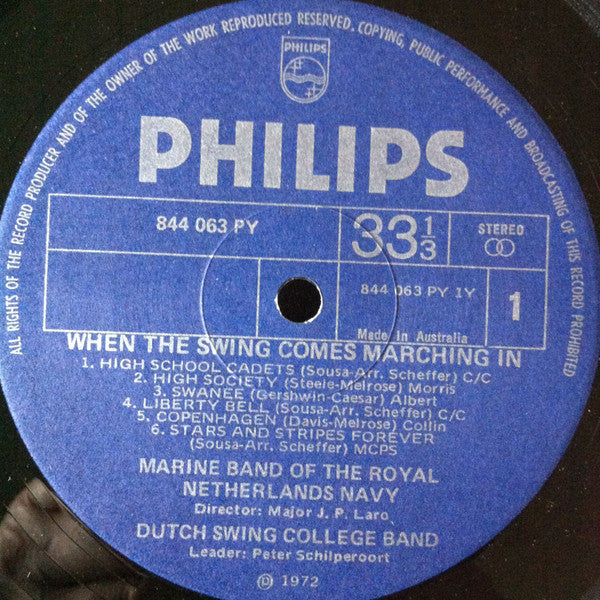 Dutch Swing College Band* / Marine Band Of The Royal Netherlands Navy* : When The Swing Comes Marching In (LP, Album)