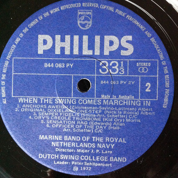 Dutch Swing College Band* / Marine Band Of The Royal Netherlands Navy* : When The Swing Comes Marching In (LP, Album)