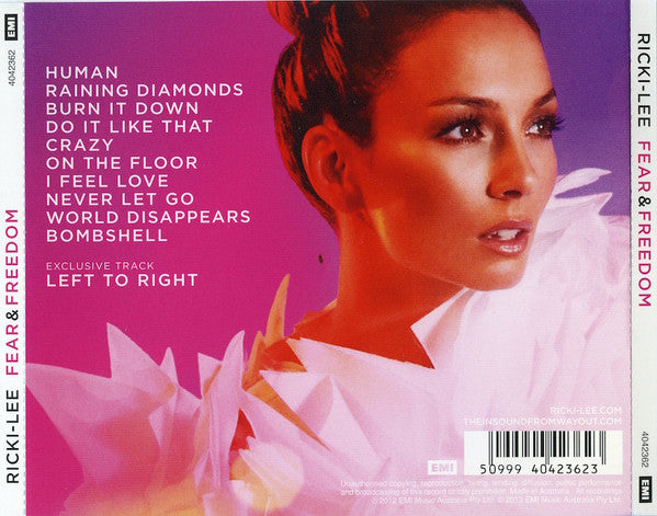 Ricki-Lee : Fear & Freedom (CD, Album)