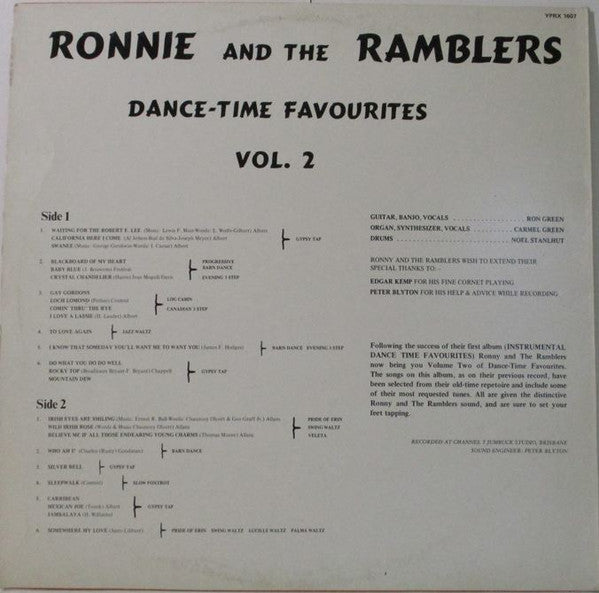 Ronny And The Ramblers : Dance-Time Favourites Vol 2 (LP, Album)