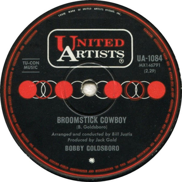 Bobby Goldsboro : Broomstick Cowboy (7", Single)