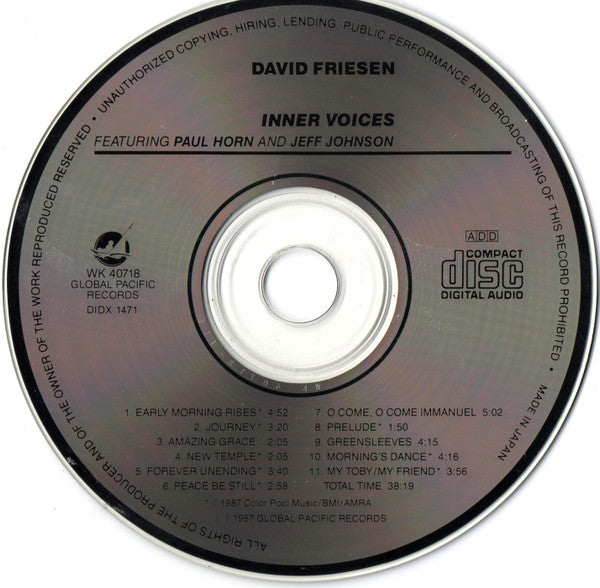 David Friesen : Inner Voices (CD, Album)