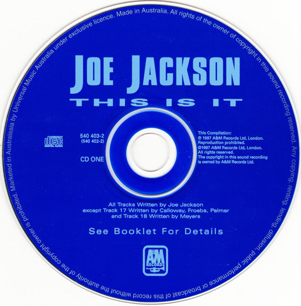 Joe Jackson : This Is It (The A&M Years 1979-1989) (2xCD, Comp, RE, RM)