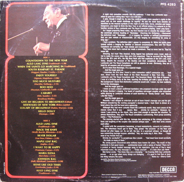 Guy Lombardo And His Royal Canadians : Every Night Is New Year's Eve With Guy Lombardo & His Royal Canadians: Live At The Waldorf Astoria (LP)
