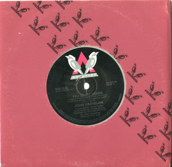John Farnham : Pressure Down (7", Single, Gen)