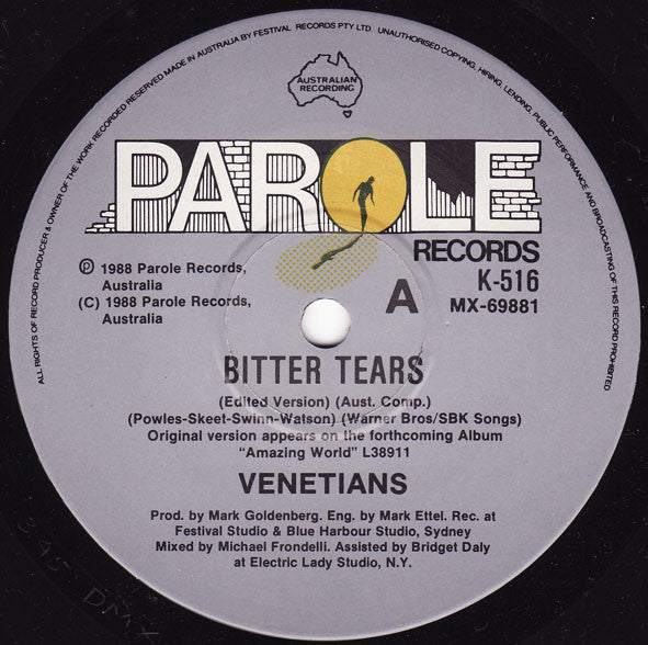 The Venetians : Bitter Tears (7", Single)