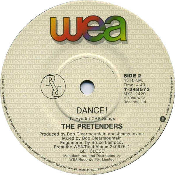 The Pretenders : Don't Get Me Wrong (7", Single)