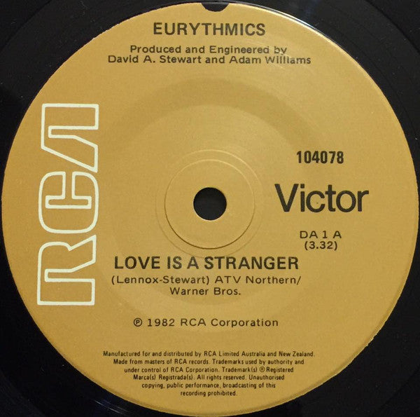 Eurythmics : Love Is A Stranger (7", Single)