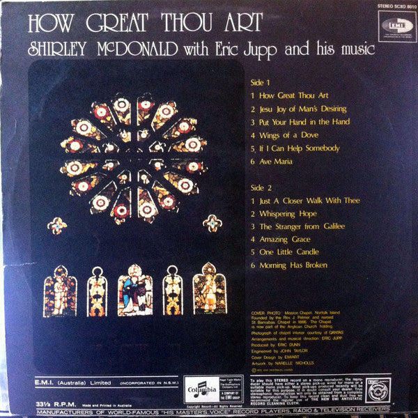 Shirley McDonald With Eric Jupp And His Music* : How Great Thou Art (LP, Album)