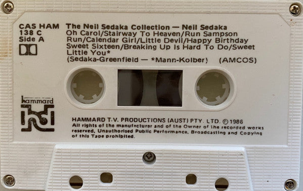 Neil Sedaka : The Neil Sedaka Collection  (Cass, Comp)