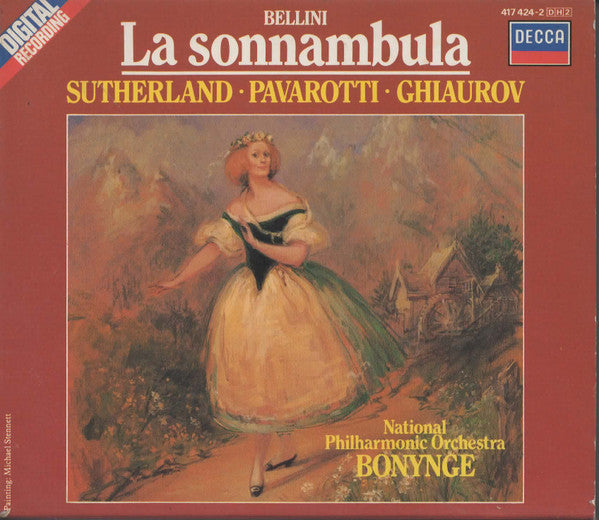 Vincenzo Bellini - Joan Sutherland, Luciano Pavarotti, Nicolai Ghiaurov - National Philharmonic Orchestra, Richard Bonynge : La Sonnambula (2xCD, Album + Box)