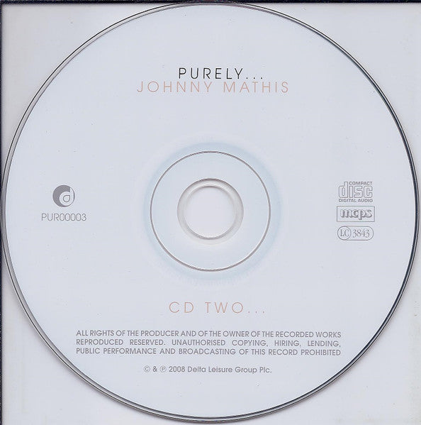 Johnny Mathis : Purely... Johnny Mathis (2xCD, Comp, RM)