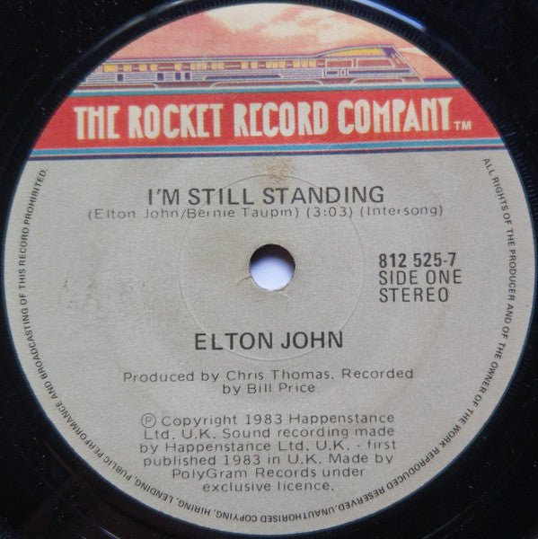 Elton John : I'm Still Standing (7", Single)