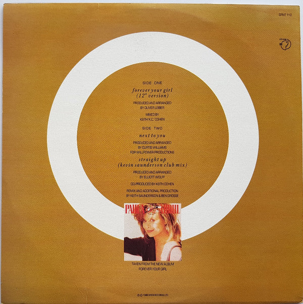 Paula Abdul : Forever Your Girl (12", Ltd, Gol)