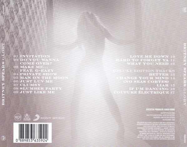 Britney Spears : Glory (CD, Album, Dlx)