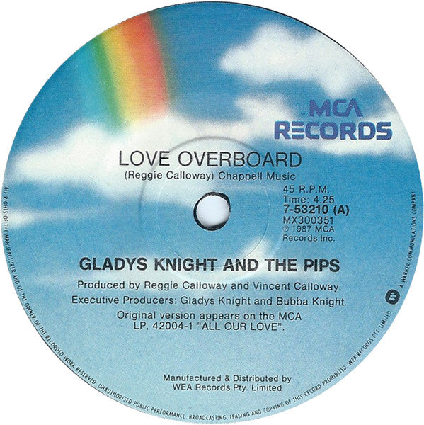 Gladys Knight And The Pips : Love Overboard (7", Single)