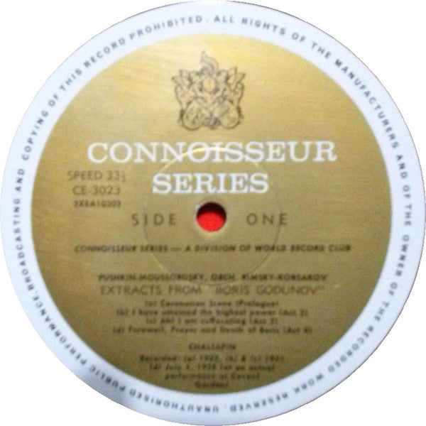 Chaliapin* : Scenes And Arias From Russian Opera (LP, Comp, Mono, Club)