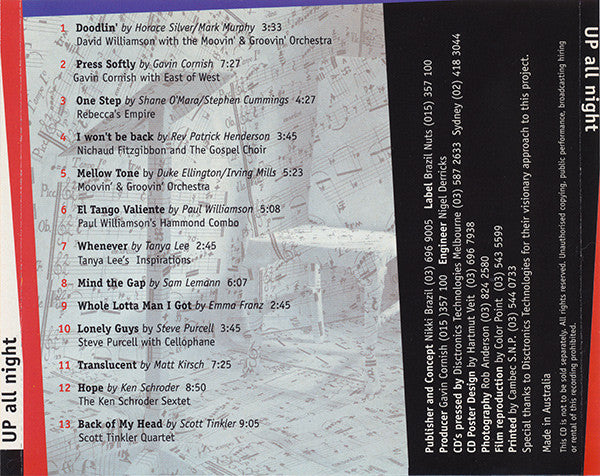 Various : Up All Night (CD, Comp, Promo)