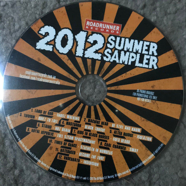 Various : Roadrunner Records 2012 Summer Sampler (CD, Comp, Promo)