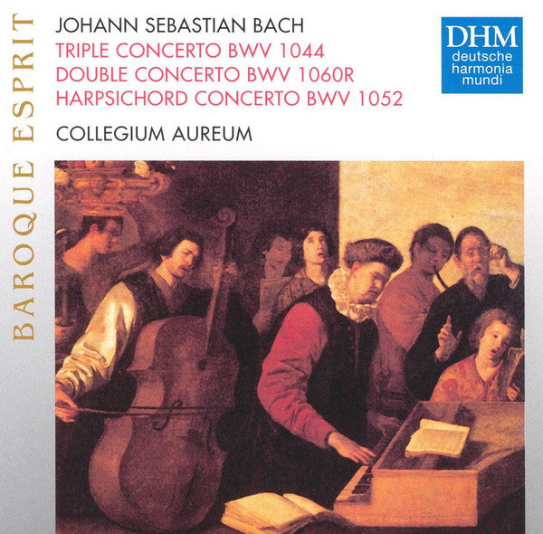 Johann Sebastian Bach, Collegium Aureum : Triple Concerto BWV 1044 / Double Concerto BWV 1060R / Harpsichord Concerto BWV 1052 (CD, Comp)