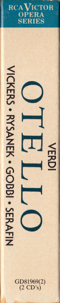 Giuseppe Verdi, Jon Vickers, Leonie Rysanek, Tito Gobbi, Tullio Serafin, Orchestra Del Teatro Dell'Opera Di Roma And Coro Del Teatro Dell'Opera Di Roma : Otello (2xCD, Album, RE, RM)