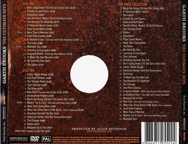Garth Brooks : The Ultimate Hits (2xCD, Comp + DVD, Comp, PAL)