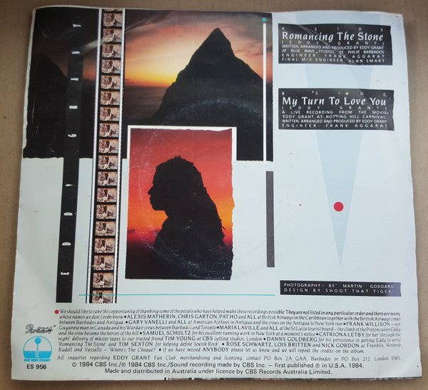 Eddy Grant : Romancing The Stone (7", Single)