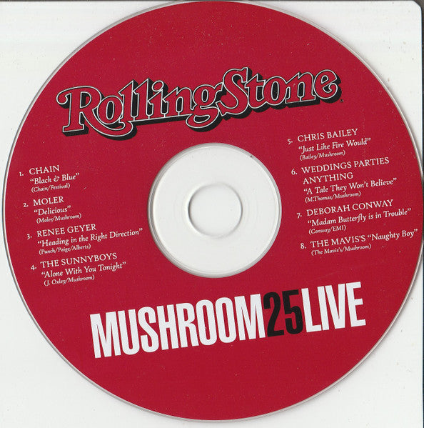 Various : The Rolling Stone MUSHROOM25LIVE Collection (CD, Promo, Smplr)